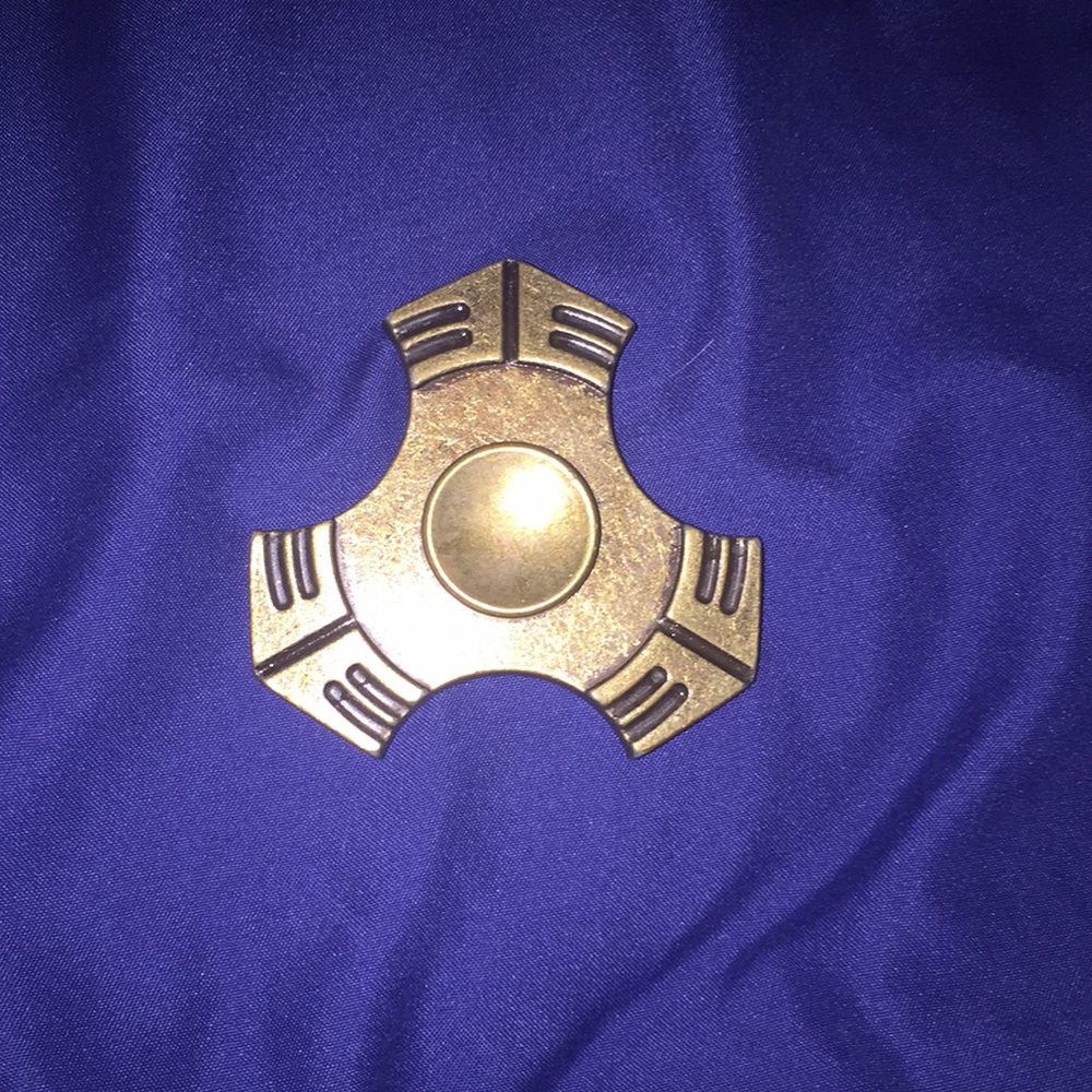 Stainless Steel gold platted fidget spinner